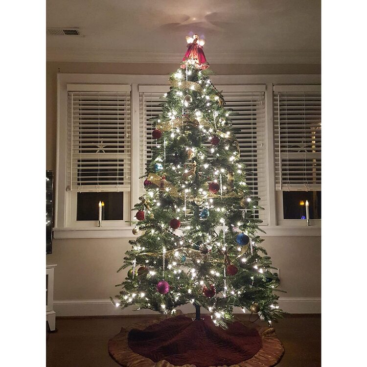 Naomi Home Pre-lit Christmas Tree - Traditional Artificial Christmas Tree - Image 2