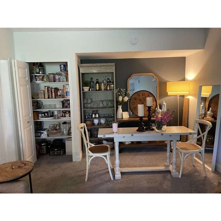 SEI Edenderry Farmhouse Folding Trestle Console to Dining Table - Image 1